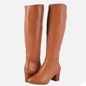 Vionic thalia tan leather boot